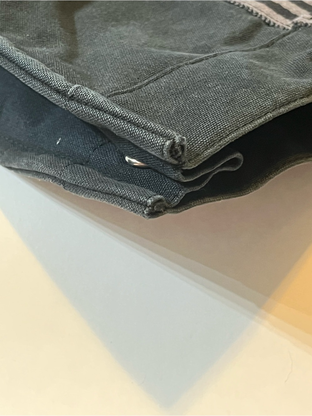 Hermès Fourre Tout MM Black Grey Cotton Canvas Tote Bag Made in 🇫🇷 - Picture 5 of 13